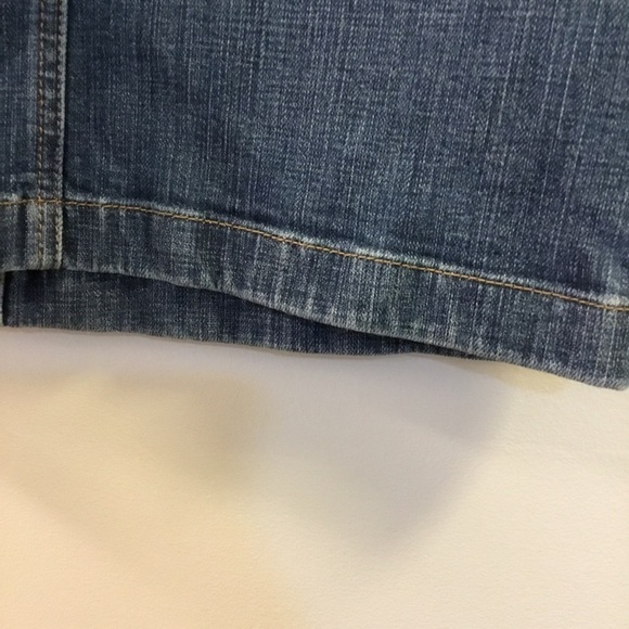 Ann Taylor for Loft size 2 clasp and zipper closure jean skirt with pock… - Picture 4 of 14